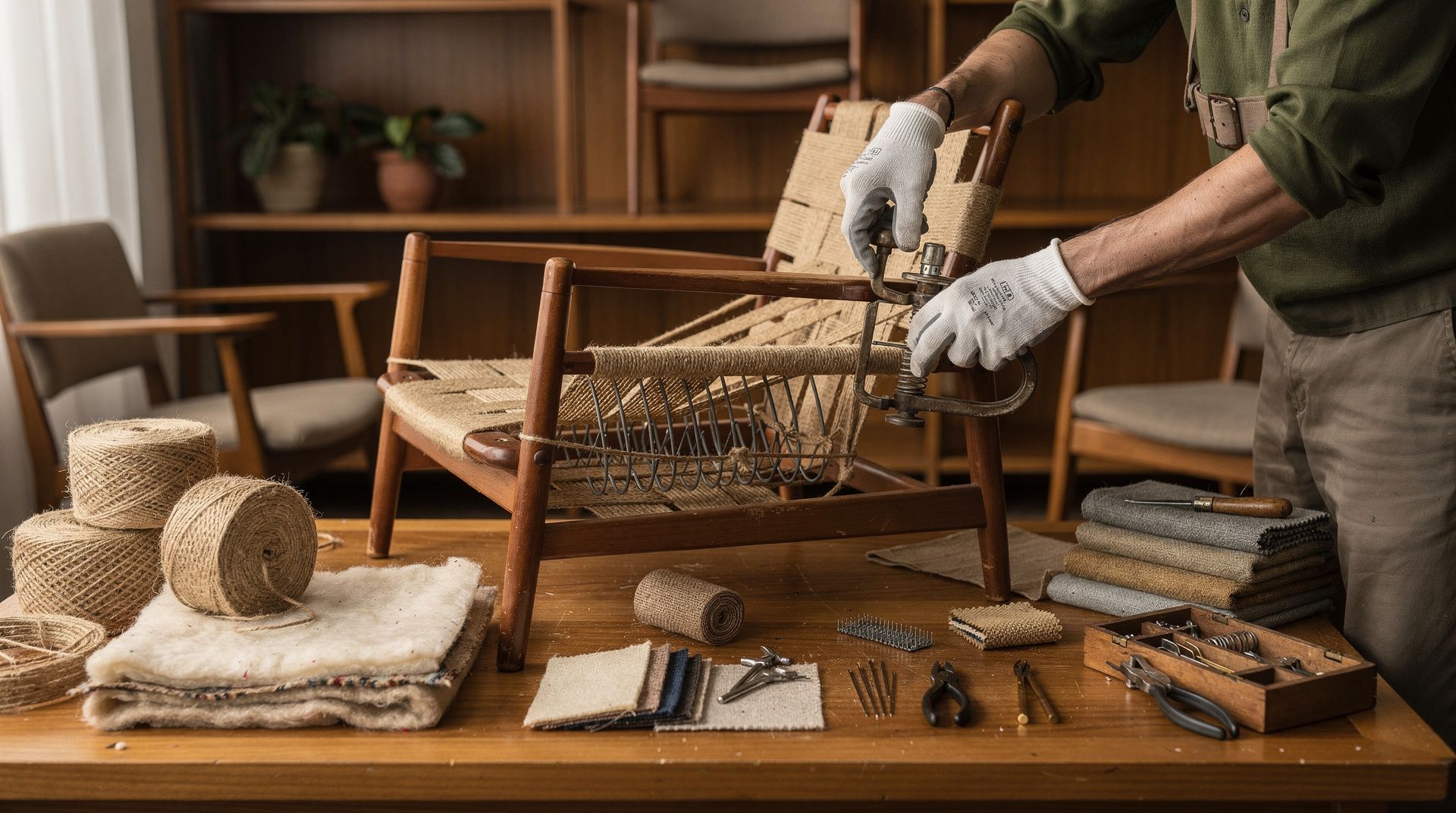 upholstery restoration webbing spring unit