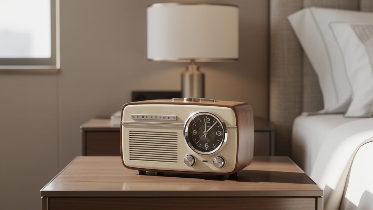 vintage alarm radio