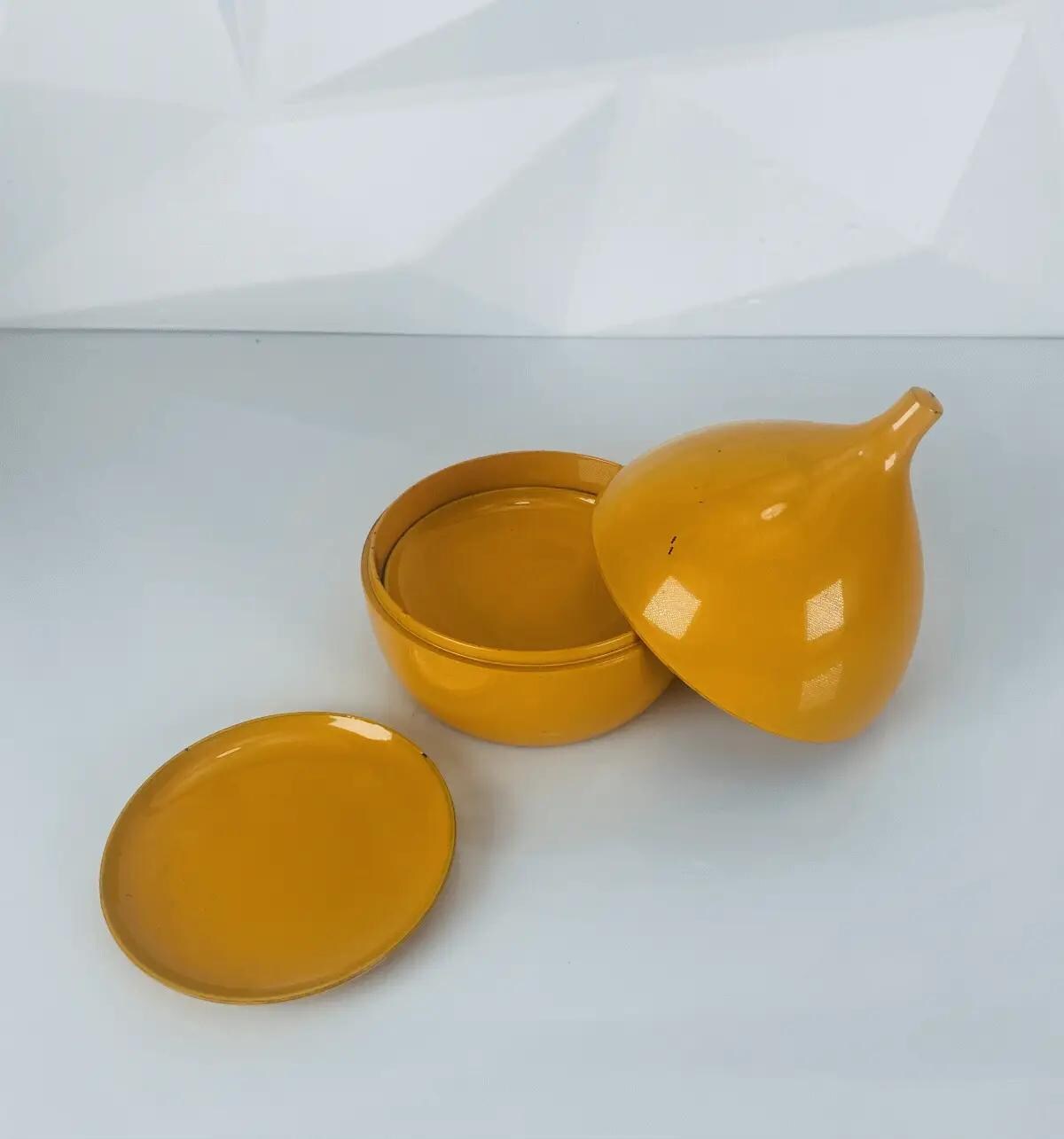 Laurids Lønborg Vintage Untersetzer Set in Orange - Skandinavisches Design der 1960er