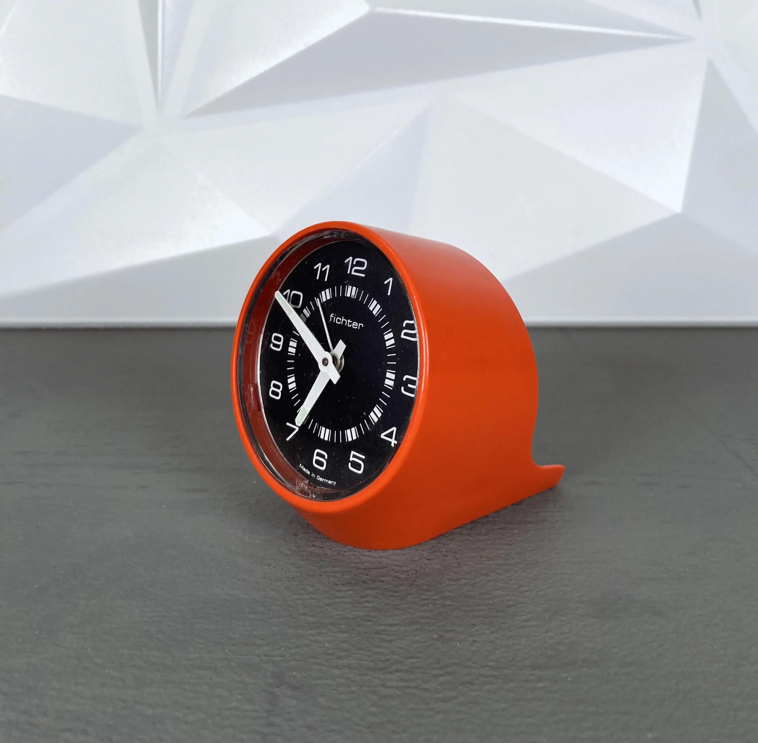 Fichter Retro Wecker in Rot | Made in Germany | 70er Jahre Design