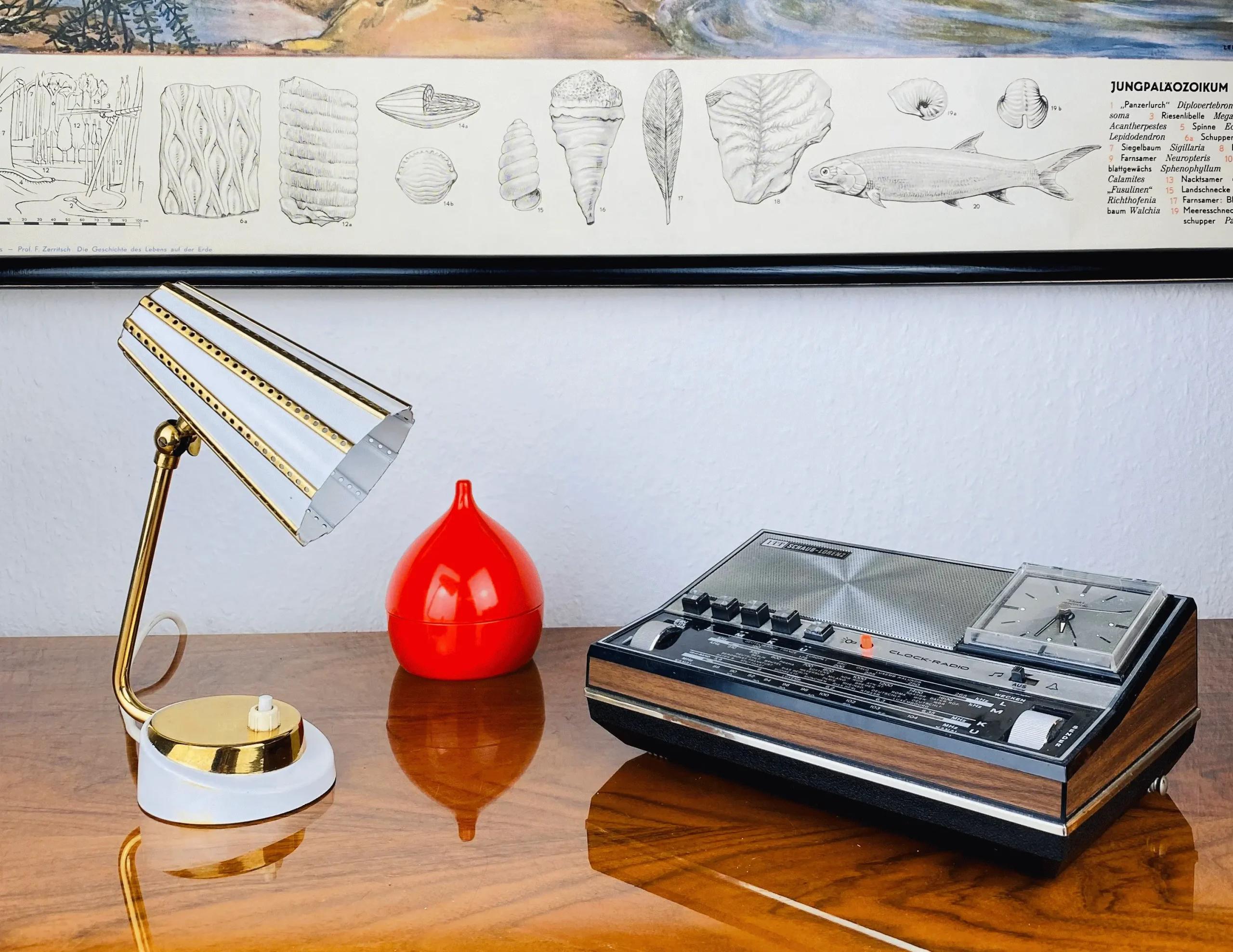 Pfäffle Tischlampe | Weiß & Gold | Mid-Century Design | Made in Germany