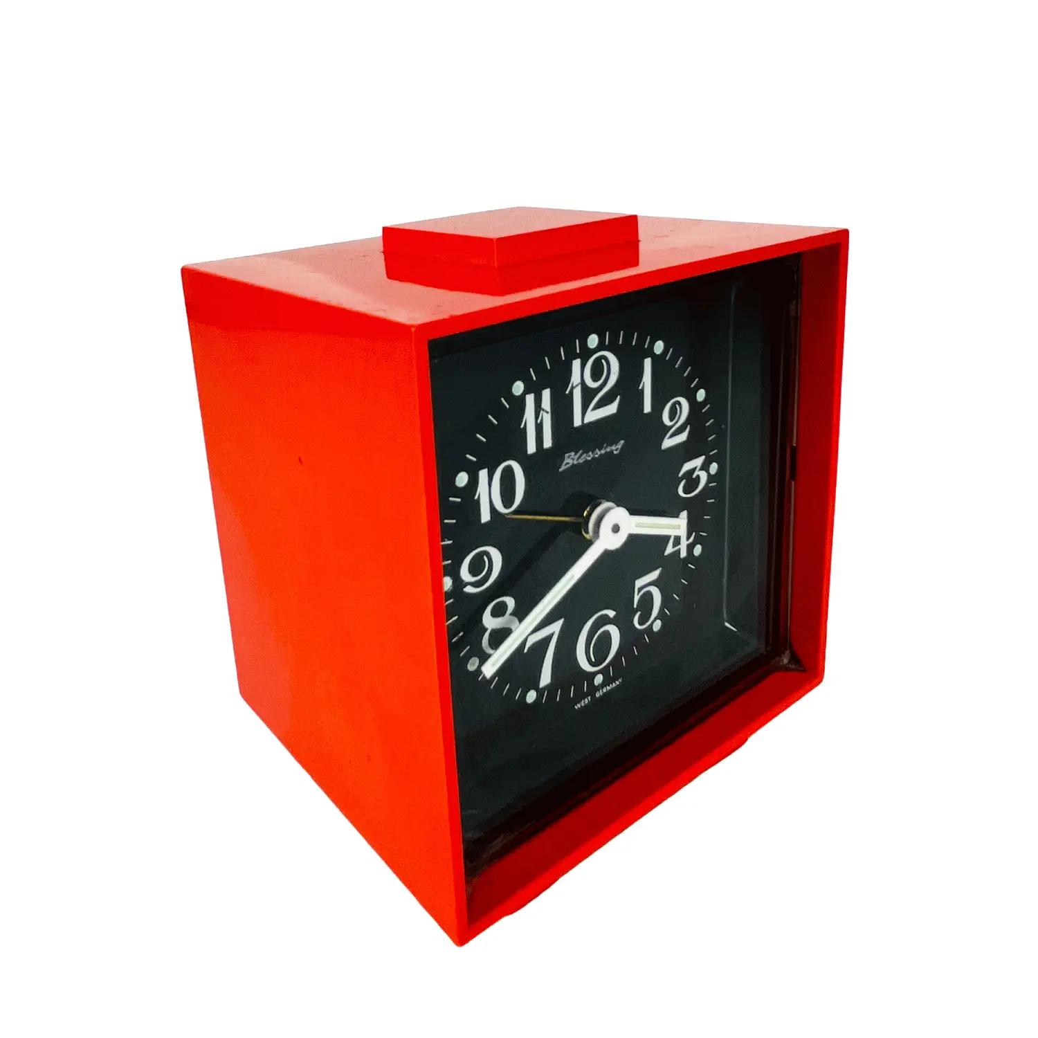 BLESSING Vintage Wecker | Rot & Schwarz | Made in Germany | Space Age Design