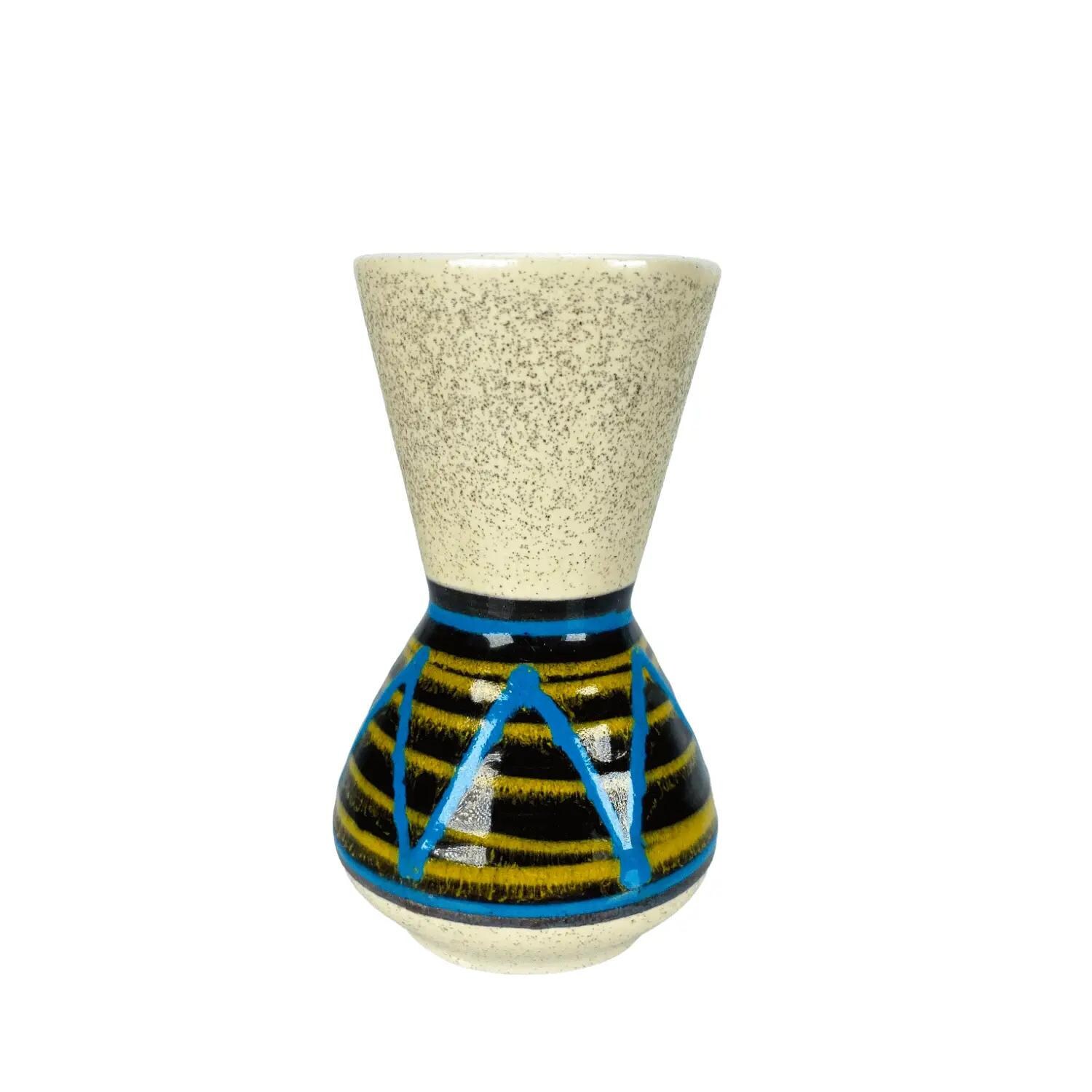 Vintage Keramikvase | West Germany | 50er/60er Jahre | Handbemalt | Mid Century